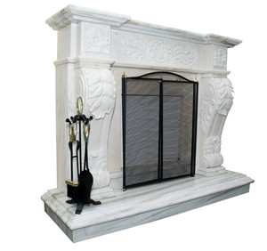 White fireplace